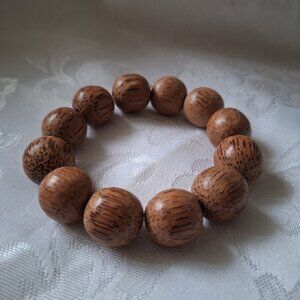 Bohemian Agarwood Wooden Bead Bracelet